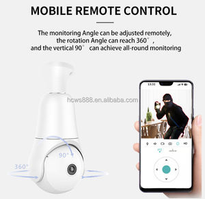 كاميرا إضاءة واي فاي Icsee مع كاميرا كشاف متحركة مع خاصية الكشف عن الحركة بالذكاء الاصطناعي، مستشعر CMOS للأمن المنزلي، رؤية ليلية للاستخدام الداخلي - Product Image 3