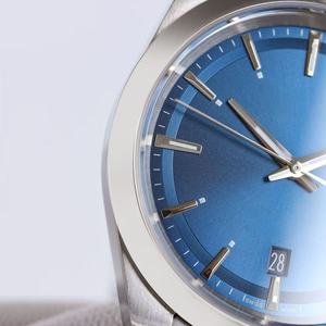 Montre de sport mécanique multifonctionnelle en acier inoxydable pour hommes, étanche, bleue - Product Image 4