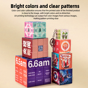 Tùy chỉnh thiết kế 3x3x3 ma thuật Cube Mini UV in ấn logo quảng cáo Cube 3.5cm/5cm/5.7cm/7cm/10cm Kích thước quảng cáo 3x3 câu đố - Product Image 3