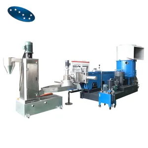 PE PP film agglomerator recycle plastic granules making machine price