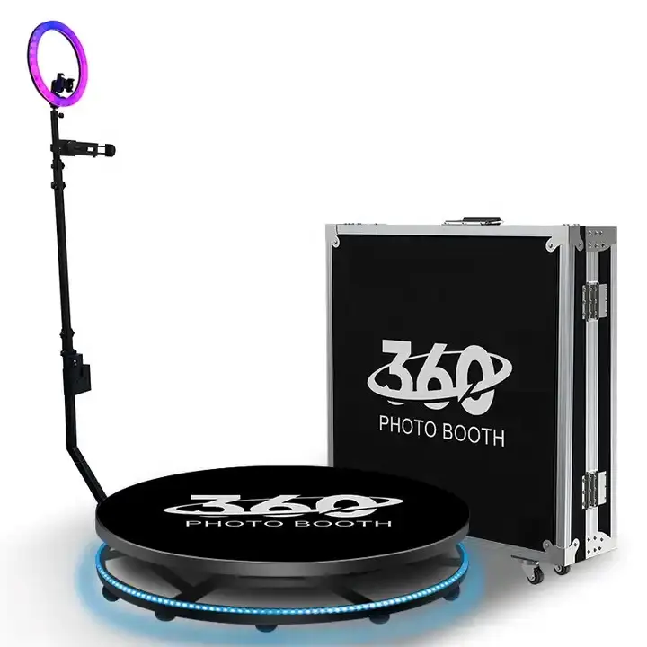 ポータブルスローモーションビデオブース360ビデオブースフォトブース360度回転カメラ360フォトブース自動手動スピン