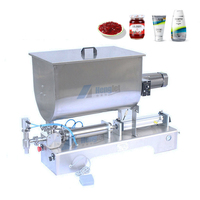 Machine de remplissage et de distribution de liquides visqueux, de pâtes, d'huiles et de sauces, avec moteur, pour liquides et particules en verre, de 0,5 à 5000 ml