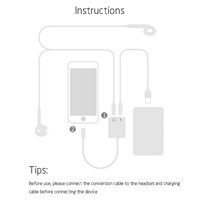 Adaptateur double compatible OEM pour iPhone, adaptateur audio 2 en 1, câble de charge, adaptateur double prise casque avec audio et chargeur