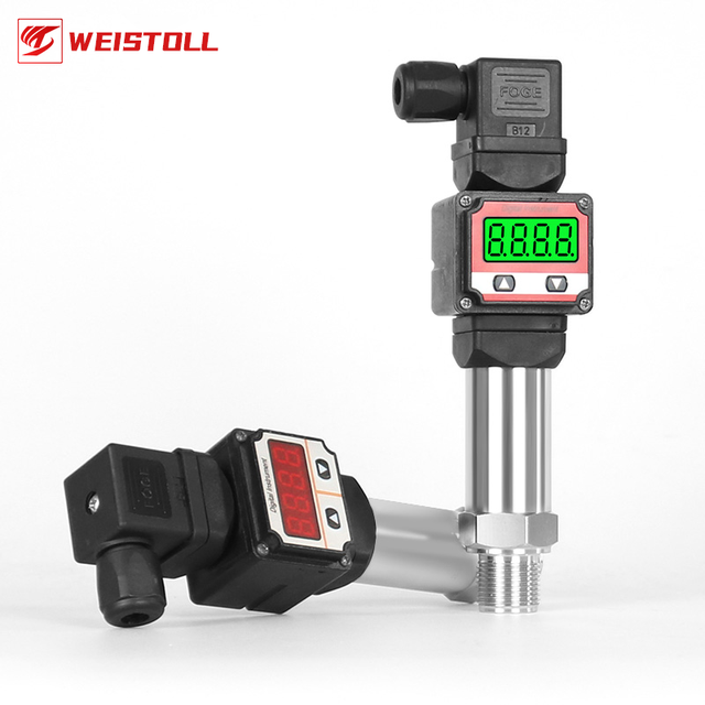 Weistoll High Precision Diffused Silicon Pressure Transmitter & Sensor, Digital Pressure Transmitter Liquid/Gas Measurement