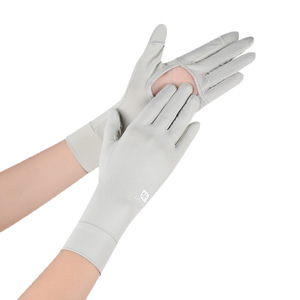 <b>Sunscreen</b> Gloves Long Sleeve UPF50 Plus Breathable Hollow Palm Outdoor Protection Unisex Cycling Sports - Product Image 5