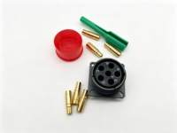 Conector Rectangular ARINC 600 de Grado Aeronáutico Kewei SB6012GP0011C2A, Carcasa de Aleación de Aluminio Resistente a la Corrosión, Pines de Compresión Dorados