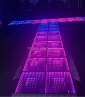 Imán LED DJ 3D Infinity Abyss Magic Wedding Stage Dance Floor Rainbow Stage Effect RGB Floor Proyector