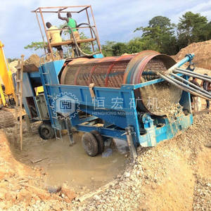 ชุดอุปกรณ์ทำเหมืองทองทรายแบบหมุนหน้าจอกลอง200Tph แบบพกพาสีทองพร้อมดินเหนียวเหนียว - Product Image 4