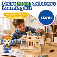 Zetok Casa de Madera DIY para Mayores de 8 Años, Kit de Iniciación con Sensor, Granja Inteligente Programable con Código Visual, Kit de Aprendizaje STEM