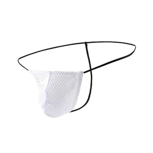 Sous-vêtements pour hommes : String sexy en maille transparente à imprimé Y, style filet, pour soirées en boîte de nuit - Product Image 6
