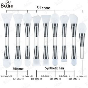 Logo personnalisé manche en acrylique <span class=keywords><strong>fond</strong></span> <span class=keywords><strong>de</strong></span> <span class=keywords><strong>teint</strong></span> et argile pour le visage brosse pour masque synthétique blanc brosses pour masque en <span class=keywords><strong>silicone</strong></span> pour le visage pour <span class=keywords><strong>applicateur</strong></span> <span class=keywords><strong>de</strong></span> masque - Product Image 5