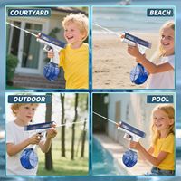 Neue Verbesserte BEILISI CY100 Kinder-Wasserpistole mit Ergonomischem Griff, Wiederaufladbarem Akku und Vollhub-Verbindung, Zweite Generation