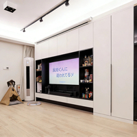 Consola de TV de Pared Completa a Medida, Material Ecológico Minimalista