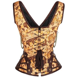 Abito <span class=keywords><strong>Corsetto</strong></span> Gotico Vintage Sexy <span class=keywords><strong>Nero</strong></span> con Gonna Steampunk in <span class=keywords><strong>Pizzo</strong></span> <span class=keywords><strong>Nero</strong></span> per Feste - Product Image 6