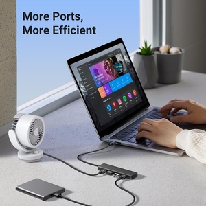 Adaptador Divisor de Estación de Acoplamiento USB 3.0 de 4 Puertos Tipo C a 5 Gbps, Compatible con Computadoras Portátiles, Tabletas, PC para Juegos, <span class=keywords><strong>Mini</strong></span> PC y <span class=keywords><strong>Mac</strong></span> - Product Image 3
