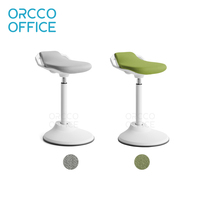 Chaise de bureau debout pour bureau à domicile support de perche assis réglable ergonomique debout pivotant assis mouvement inclinable tabouret d'équilibre chaise
