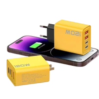 Chargeur de voyage 120w à charge super rapide 2 ports USB Adaptateur secteur 2 Pd pour téléphones portables
