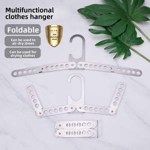 Cintres de voyage pliables robustes en métal et plastique, antidérapants, pour valise, croisière, <span class=keywords><strong>camping</strong></span>, maison, rangement de placard - Product Image 2