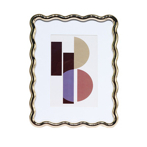 6*8 Designs Customized Wholesale Wave Lacquer Metal Photo Frame