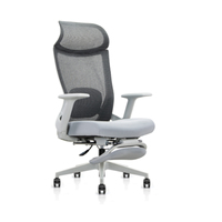 Chaise de bureau ergonomique modulaire à dossier en maille réglable, base 5 étoiles, chaise de direction pivotante en maille