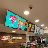 Écran d'Affichage Publicitaire LCD Android Ultra-Mince pour Restaurant, Tableau de Menu Numérique Mural – 32, 43, 49, 55 Pouces