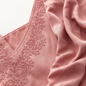 Robe Midi Décontractée en Coton Lavé Doux 180 GSM pour Femme, Col V Trapeze, Style Bohème California <span class=keywords><strong>Ranch</strong></span>, Vente en Gros, Logo Personnalisé OEM - Product Image 2