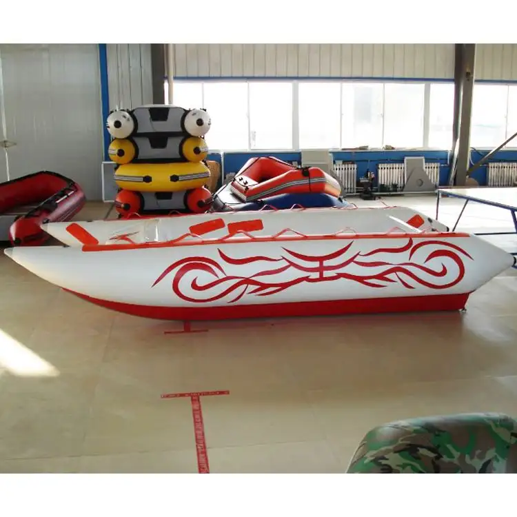 PVC-Boot Aufblasbarer Katamaran Gummi Leichtes Katamaran Boot Angeln Schlauchboot