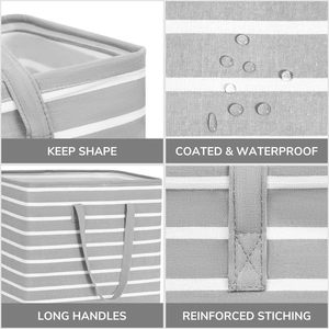 Cestas de Lavandería Plegables, Lavables y Reutilizables de Poliéster para Toallas, Ropa de Cama, Ropa y Juguetes - Product Image 2
