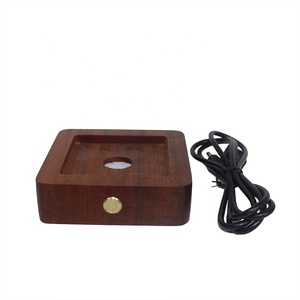 Lámpara de madera RGB con carga USB de 5V, luz LED de noche de cristal 3D con batería, regalo increíble para la familia - Product Image 6