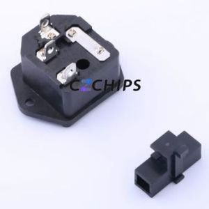 DB-14-F1 AC Power Connector Through hole Component (THT) Connector IEC 320-C14 1 3 Panel Mount - Product Image 2