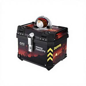 Coffre de moto 55L pour animaux de compagnie, base en PP + acier carbone, charge 60kg, fixation arrière indépendante, cabine sécurisée pour grands chiens, dégagement rapide, vente en gros - Product Image 1