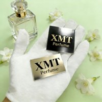 Étiquette Métallique Personnalisée 2025 Durable Auto-Adhésive Étanche pour Bouteille de Parfum de Luxe, Logo 3D Gravé, Nom de Marque, Artisanat de Bougies