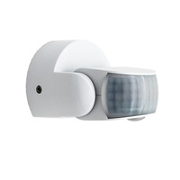 Detektor Gerak Inframerah PIR Sensor Ganda yang Dapat Disesuaikan, Sensor Dinding dengan Peringkat IP54, Sakelar Gerak Cerdas Tegangan Lebar, ABS