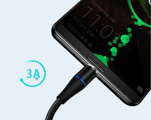 <span class=keywords><strong>Cavo</strong></span> Dati Magnetico USB 3in1 da 1m per Ricarica Rapida 3A, Compatibile con <span class=keywords><strong>iPhone</strong></span> / Micro / Type-C - Product Image 3
