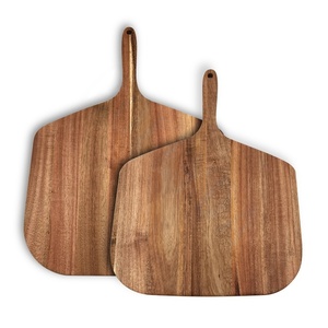 Tabla de Quesos de Madera Natural con Forma de Hoja, Juego de 3 Cuchillos de Acero Inoxidable, Almacenamiento Oculto, Apta para Lavavajillas, Solo Lavado a Mano - Cocina del Hogar - Product Image 4