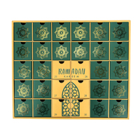 Leerer Ramadan Adventskalender mit Schubladen 2025 Ramadan Dekorationsboxen Eid Countdown Kalender Befüllbare Ramadan Geschenkbox