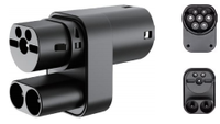 Collection économique - Nouveaux adaptateurs de chargeur AC+DC pour voitures électriques, convertisseur de connecteur Tesla CCS2 CCS1, prise d'entrée