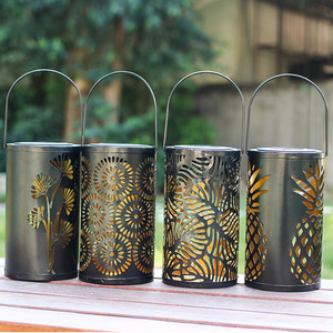 Luces Solares para Jardín, de Hierro Forjado con Patrones LED, Decoración Exterior para Jardín, Resistentes al Agua, Decoración de Patio y Paisaje - Product Image 1