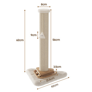 MeowHomm <b>Cat</b> <b>Scratching</b> <b>Post</b> Jute Thick Base <b>For</b> <b>Cats</b> Indoor Use - Product Image 5