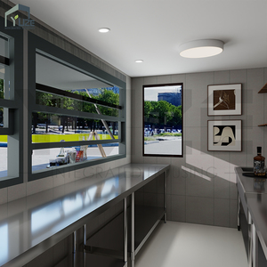 Kiosque de pub en conteneur maritime modulaire préfabriqué, structure en acier au design moderne, pour l'extérieur - Product Image 6