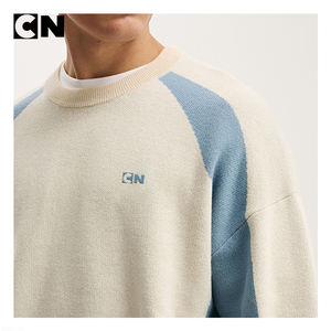 Suéter con Certificación GRS, Fabricante de Suéteres, Logotipo Personalizado, 100% Algodón, Corte Cuadrado para Hombre, Suéter Deportivo de Punto, para Invierno - Product Image 2