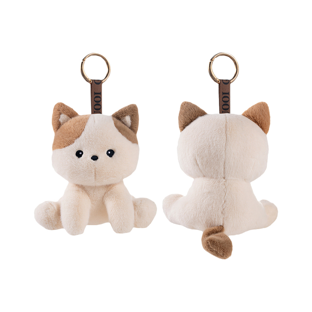 Kawaii Plush cat Doll Stuffed Animal Soft Toy Custom cat Mini Plush Keychain Toy Bag Charm
