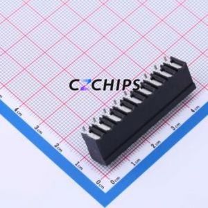 JL212R-SMT-50009BP1 Spring Terminal Block SMD,P=5mm Connector ( Construction: 1x9P )( Pitch: 5mm )( Color: Black ) - Product Image 2