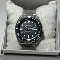 Montre mécanique automatique lumineuse jour/date pour homme, en acier inoxydable, sport, plongée, cadran à aiguilles 22 mm