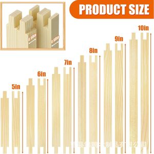 Wooden Cross Stitch Frame <b>Set</b> Telescopic Rectangular Canvas Embroidery Frame For Hand <b>Sewing</b> Crafts - Product Image 2