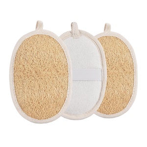 Éponge à vaisselle longue et simple 100% naturelle en loofah, brosse de nettoyage corporel, éponge loofah biologique pour l'élimination des peaux mortes, marque privée - Product Image 1