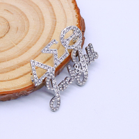 Bas prix en gros Delta Sigma Theta Jack et Jill symbole Design Celar Bling incrusté grec DST JJOA bijoux fantaisie broche broche