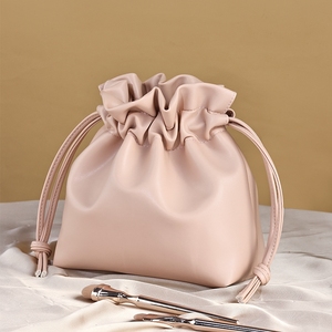Sac cosmétique en PU personnalisable, réutilisable, imperméable, pliable, grande capacité, multifonction, étui de rangement pour maquillage de voyage - Product Image 1