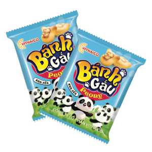 Galletas de Leche con Crema de Peonía 25g, Galletas Crujientes con Forma de Oso con Relleno Cremoso de Leche y Sabor Dulce, Mejor Precio - Product Image 1