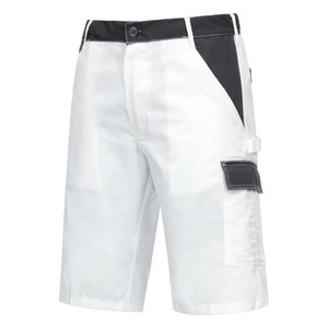 Pantaloncini da <span class=keywords><strong>Lavoro</strong></span> da Uomo Leggeri Bianchi Comodi 65% Poliestere 35% Cotone 245gsm Stile Europeo Tedesco per Pittori e Giardinieri - Product Image 1